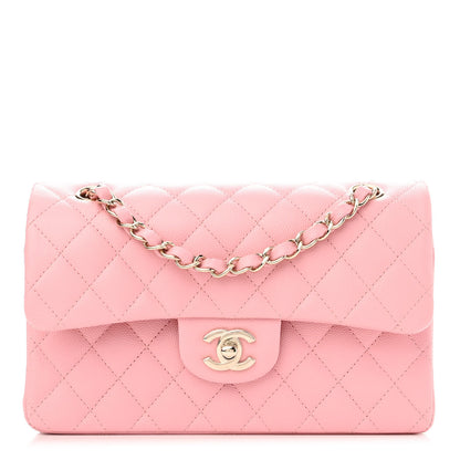 Chanel Caviar Quilted Small Double Flap Pink 1 of 10