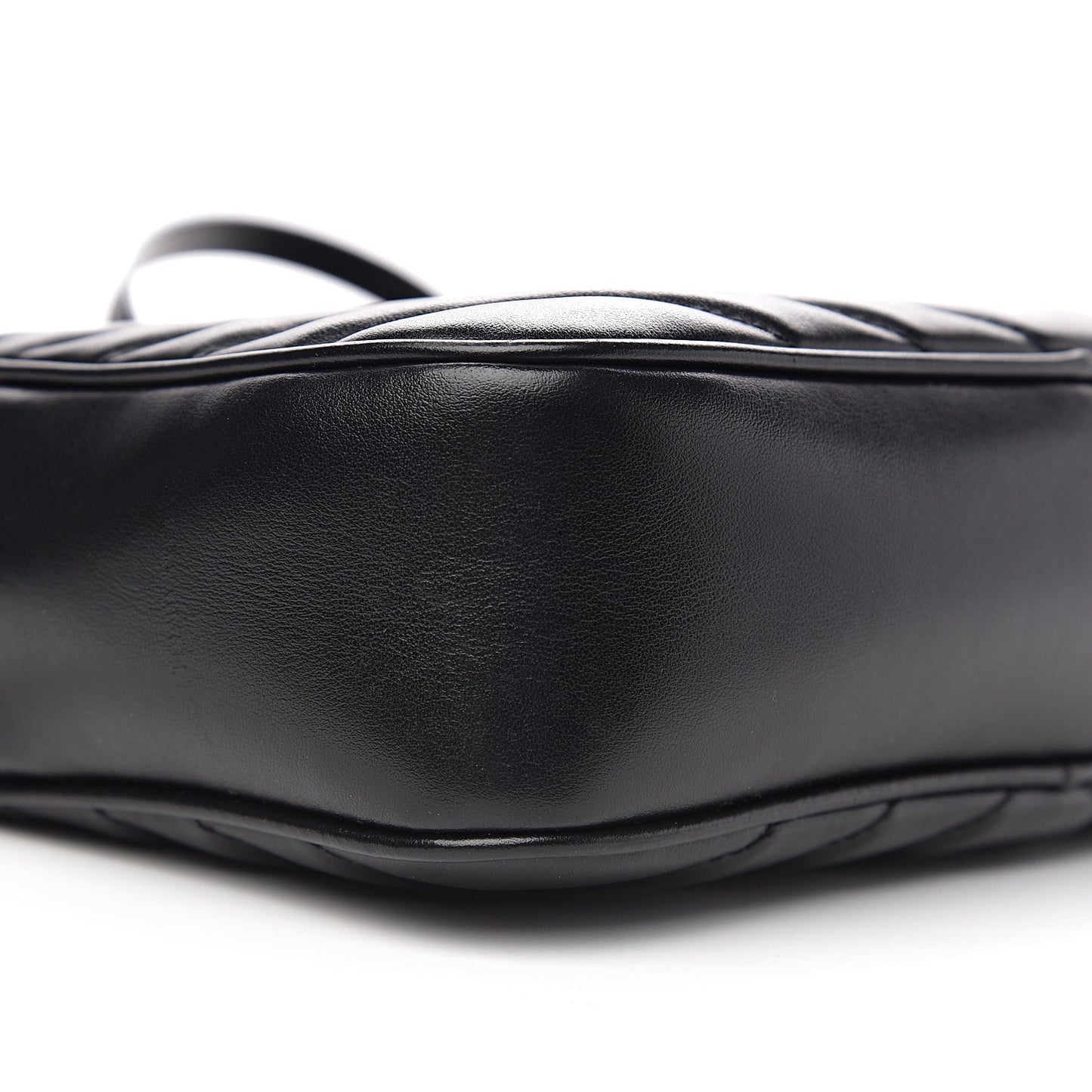 Calfskin Matelasse Monogram Lou Camera Bag Black