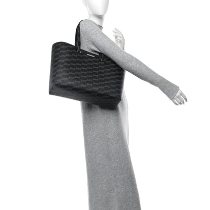 Balenciaga Coated Canvas BB Monogram Medium Signature East West Shopper Bag Black Grey 2 of 11