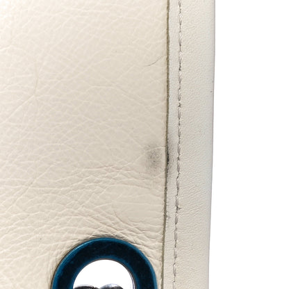 Chanel Calfskin Quilted Mini French Riviera Flap Ivory 14 of 15
