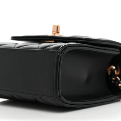 Chanel Lambskin Quilted Mini Trendy CC Clutch With Chain Black 8 of 9
