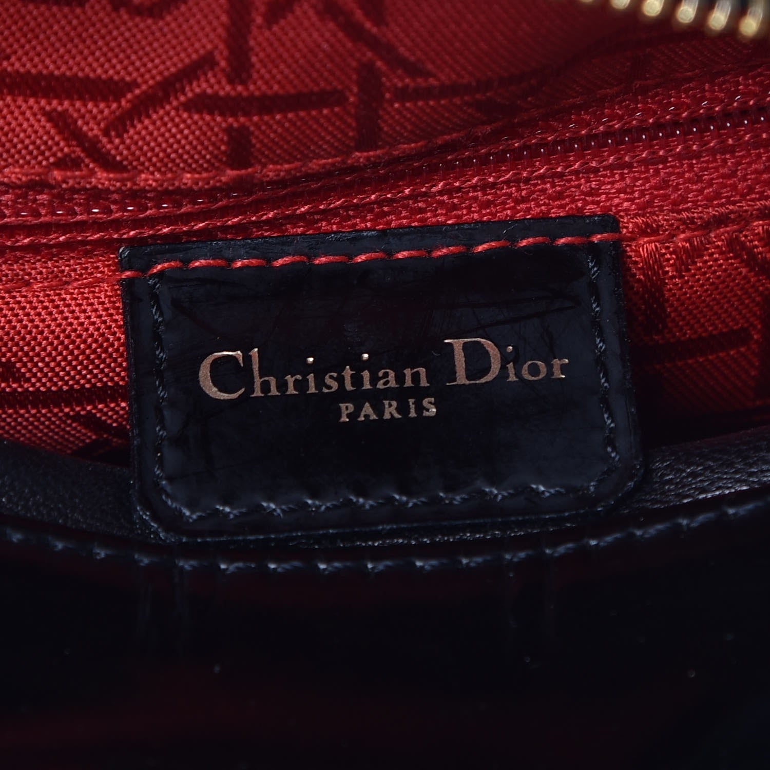 Christian Dior Glazed Calfskin Cannage Large Lady Dior Black 6 of 8