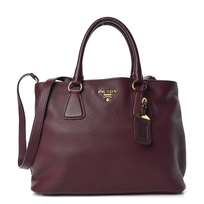 Prada Vitello Daino Tote Granato 1 of 9