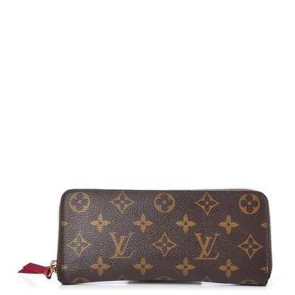 Louis Vuitton Monogram Clemence Wallet Fuchsia 1 of 7