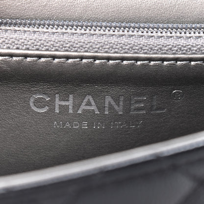 Chanel Goatskin Quilted Logo Small Chic Flap Black 5 of 8
