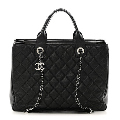 Chanel Caviar Quilted Large Urban Companion Top Handle Shopping Tote Black 1 of 18