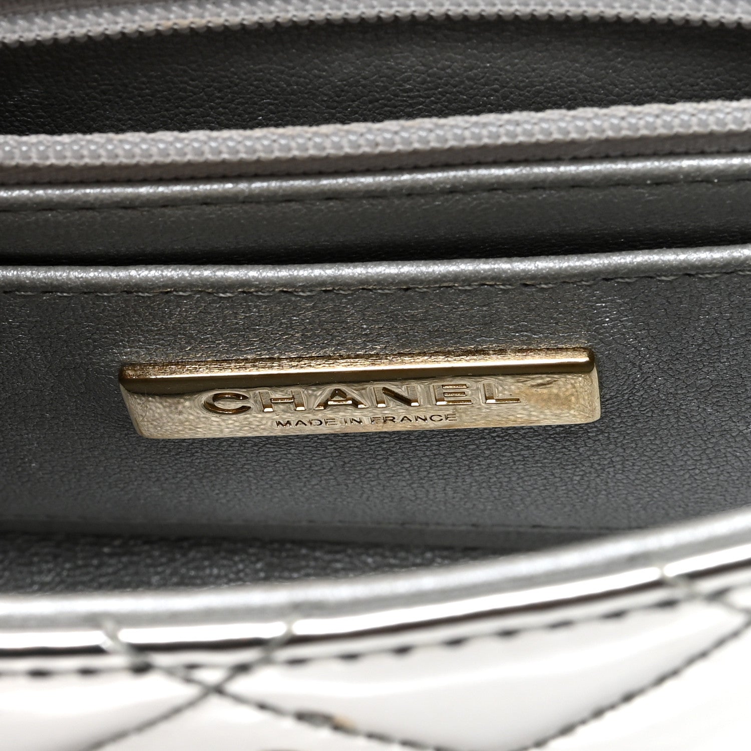 Chanel Mirror Calfskin Metallic Calfskin Quilted Hollywood Boulevard Mini Flap With Star Coin Purse Silver 6 of 11