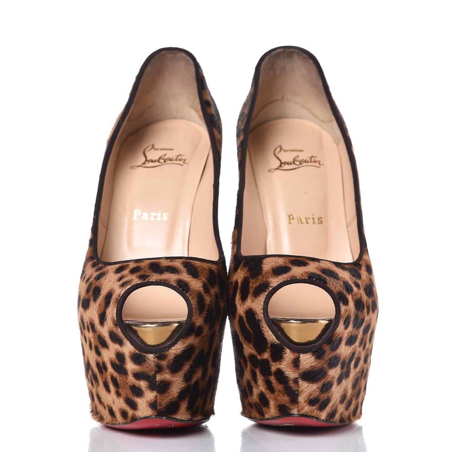 Calf Hair Leopard Print Highness 160 Pumps 38 Leopard