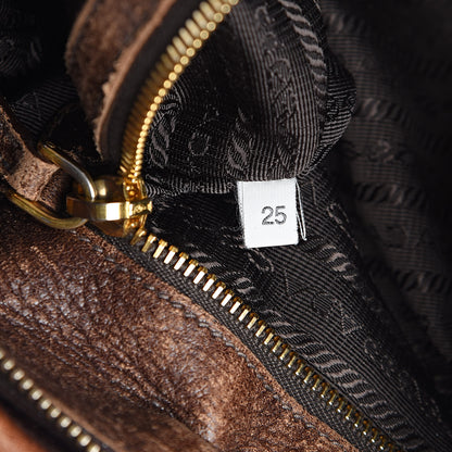 Prada Cervo Antik Bowler Brown 7 of 17