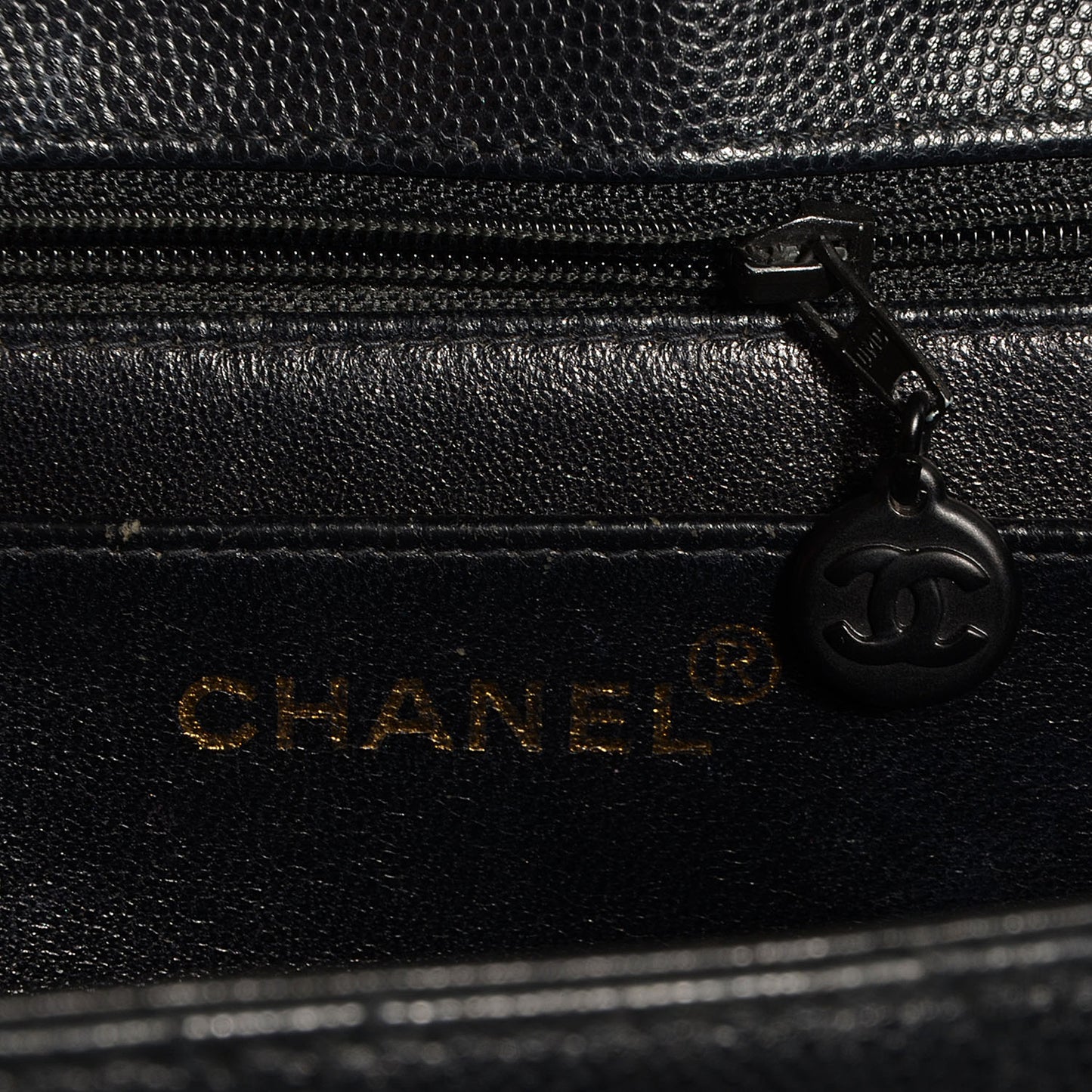 Caviar Mademoiselle Flap Bag Black