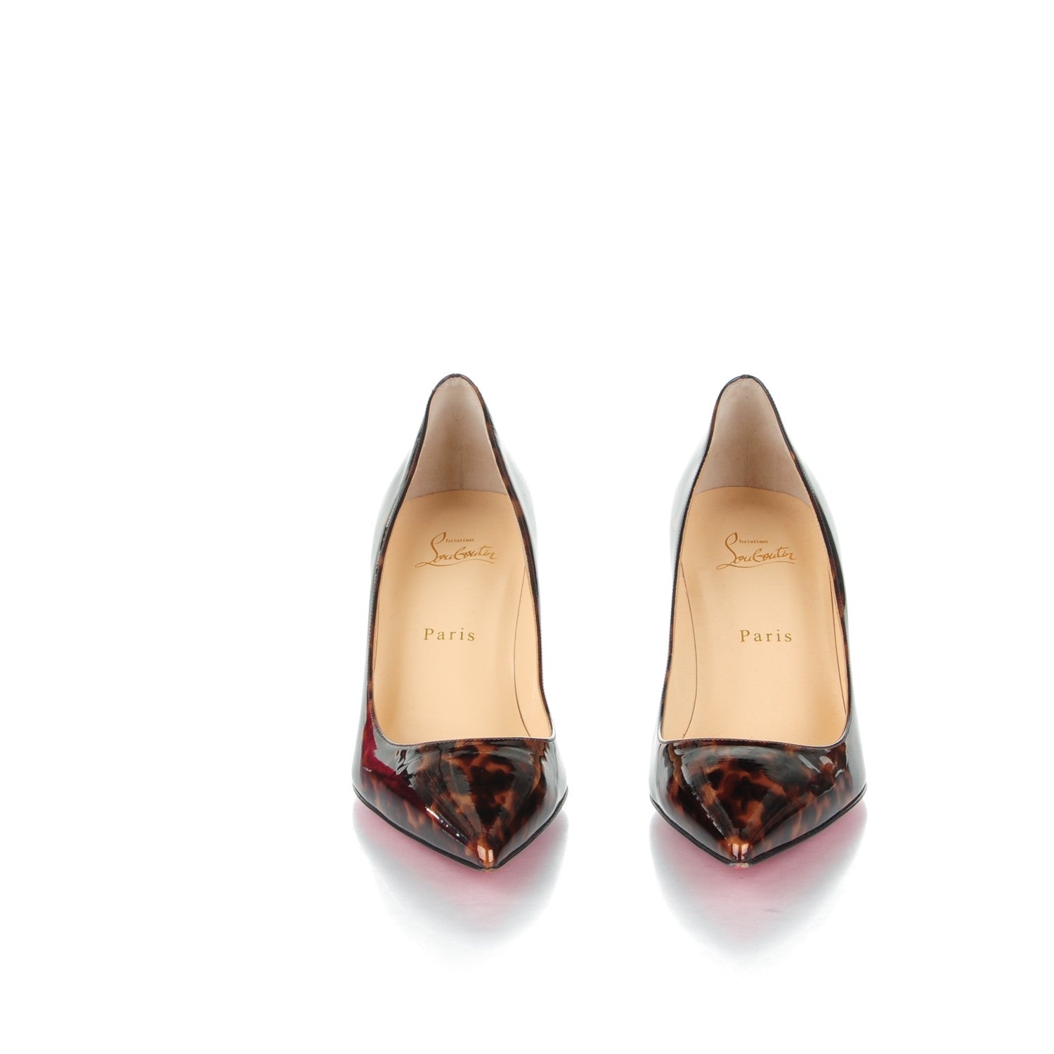 Louis Vuitton CHRISTIAN LOUBOUTIN Patent Tartaruga Decollete 554 70 Pumps 39 Testa Di Moro 2 of 7