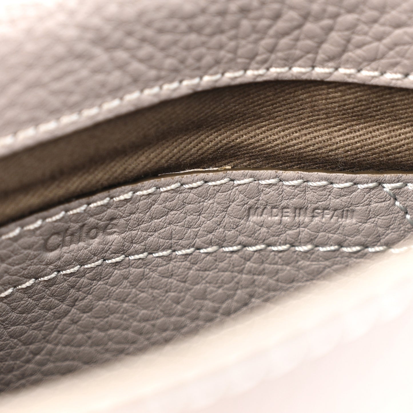 Calfskin Mini Marcie Round Crossbody Bag Cashmere Grey