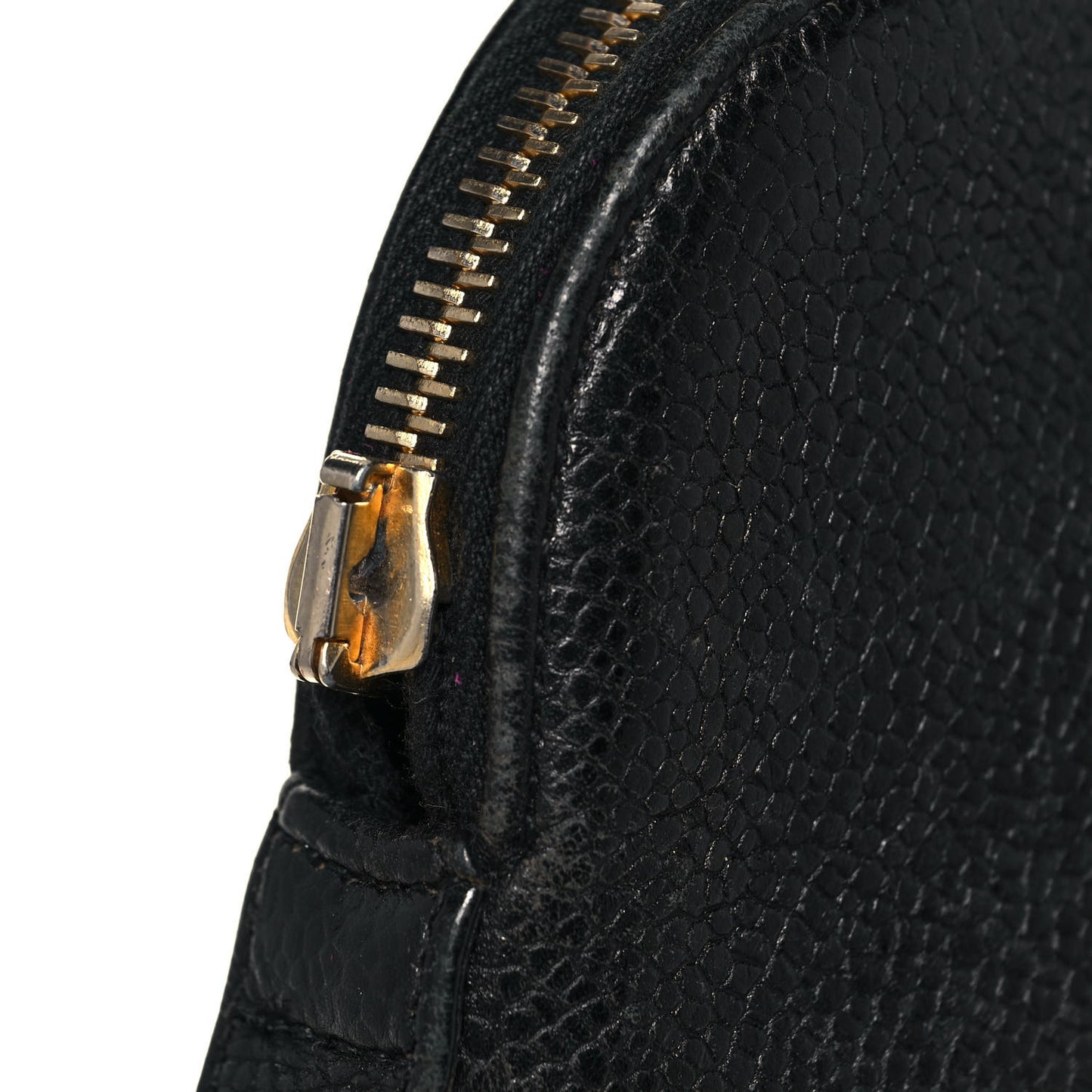 Caviar Large CC Shoulder Bag Black