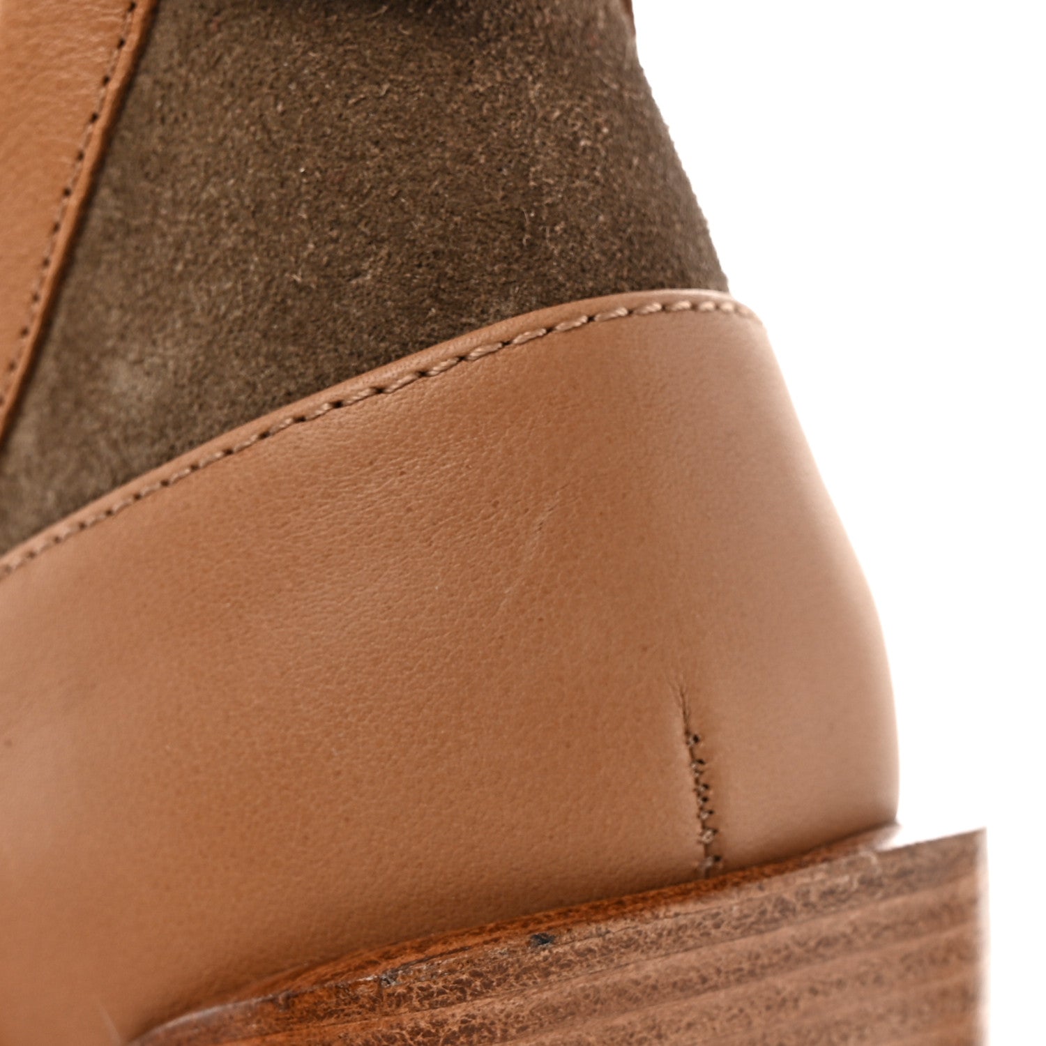 Christian Louboutin Suede Calfskin Macademia 100 Biker Platform Boots 36 Silex 11 of 18