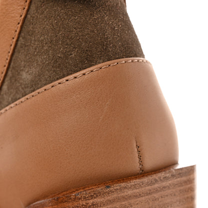 Christian Louboutin Suede Calfskin Macademia 100 Biker Platform Boots 36 Silex 11 of 18