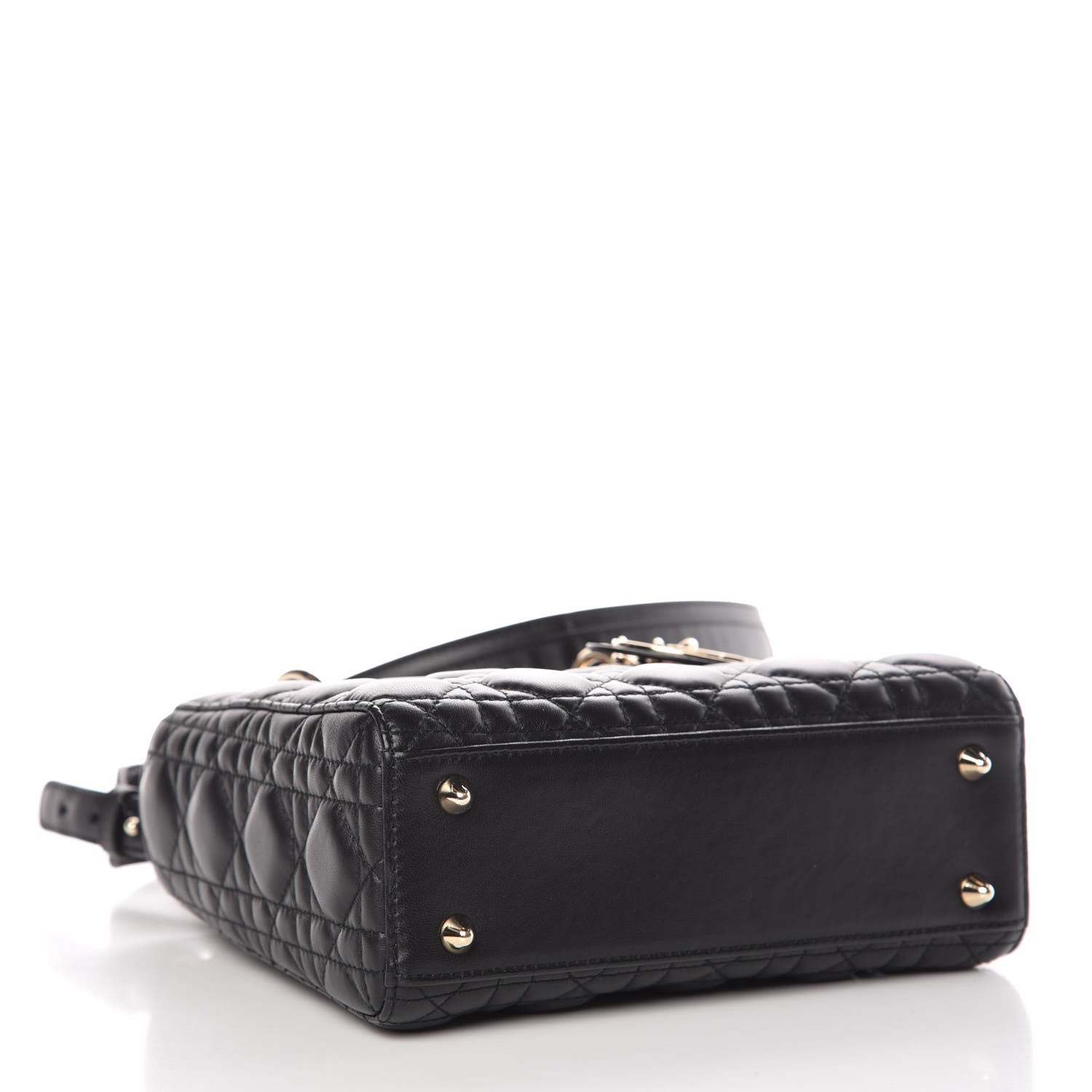 Christian Dior Lambskin Cannage Small Lucky Badges My Lady Dior Black 4 of 10