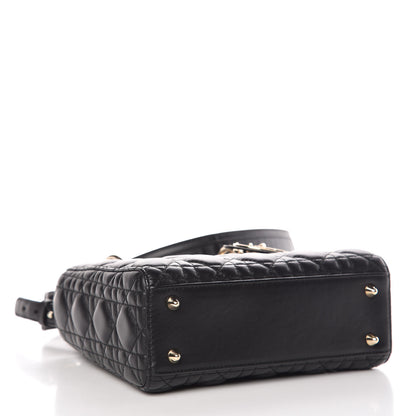 Christian Dior Lambskin Cannage Small Lucky Badges My Lady Dior Black 4 of 10