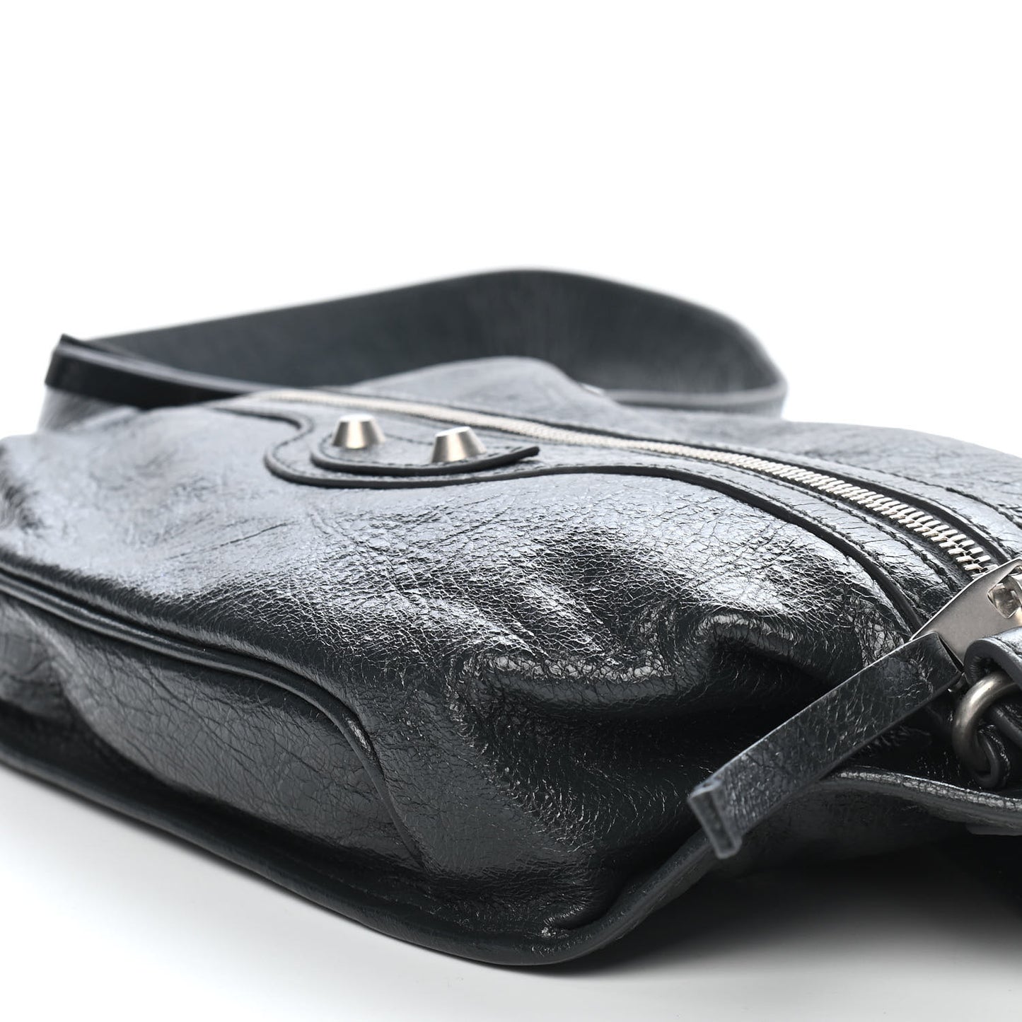 Lambskin Classic Hardware Neo Lift Hip Bag Anthracite
