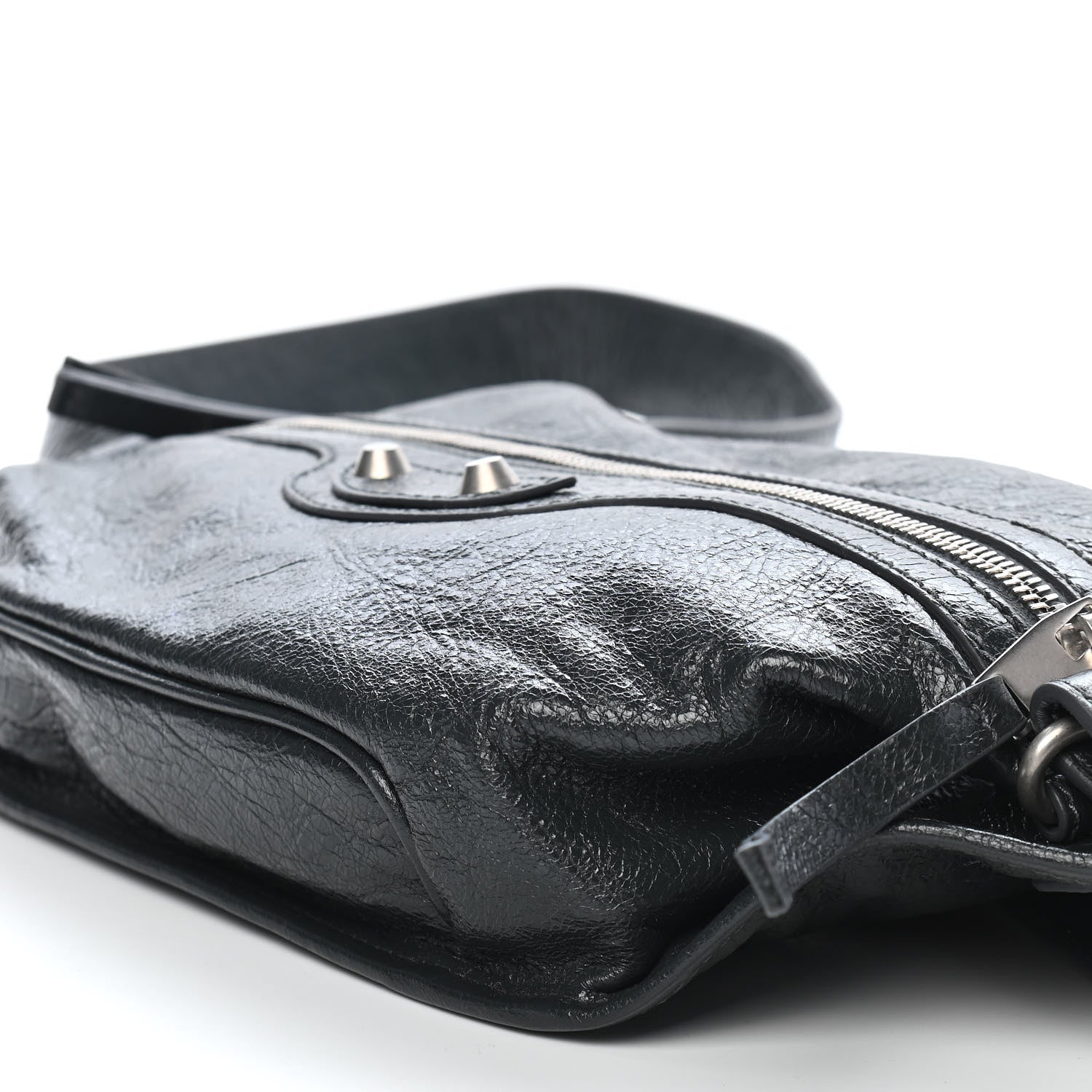 Balenciaga Lambskin Classic Hardware Neo Lift Hip Bag Anthracite 5 of 8