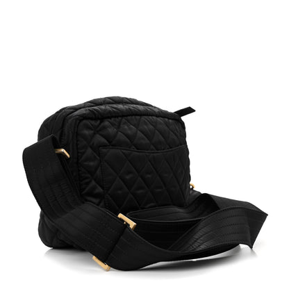 Chanel Satin Quilted Paris-Hamburg Camera Bag Black 3 of 10