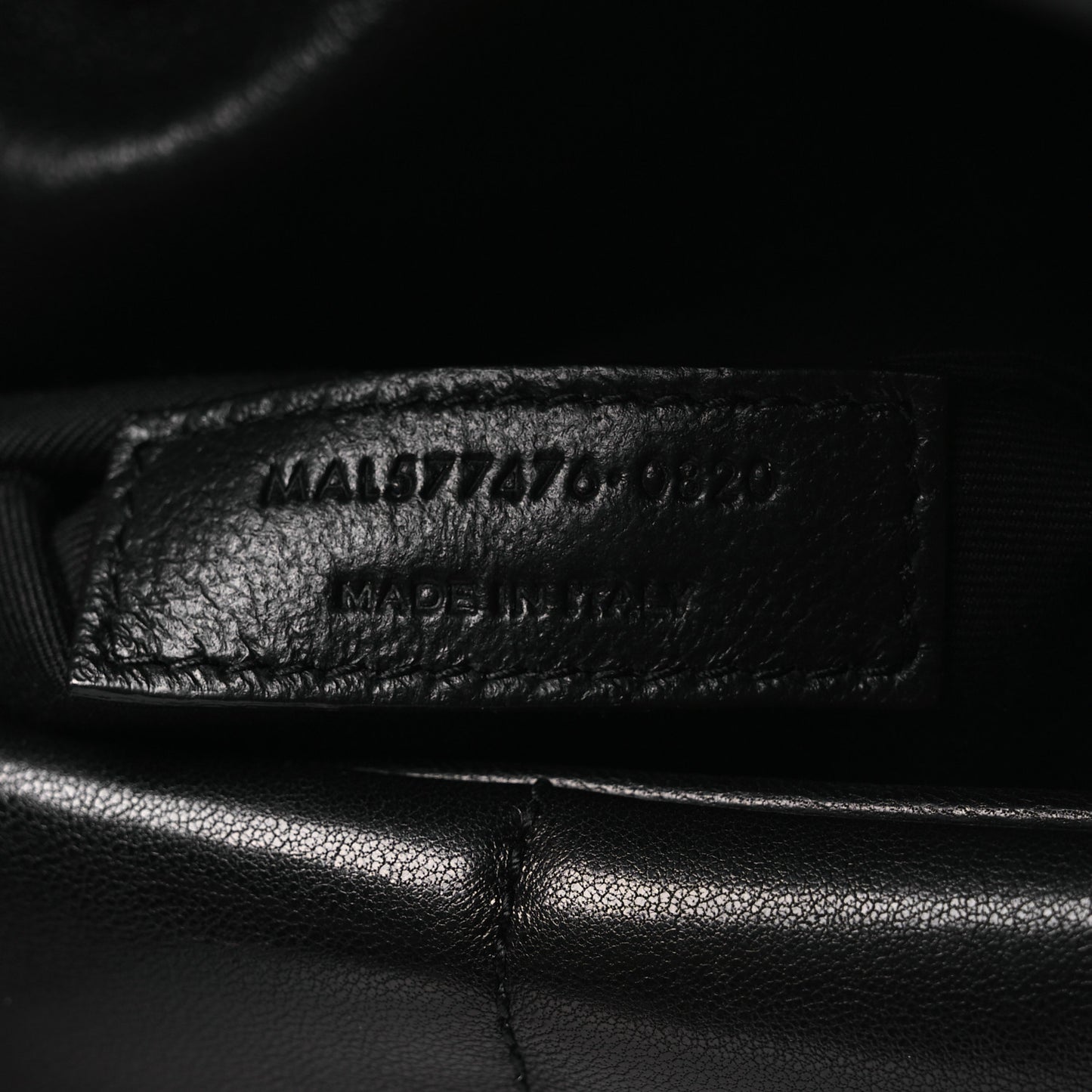 Lambskin Quilted Toy Loulou Puffer Monogram Monochrome Chain Satchel Black