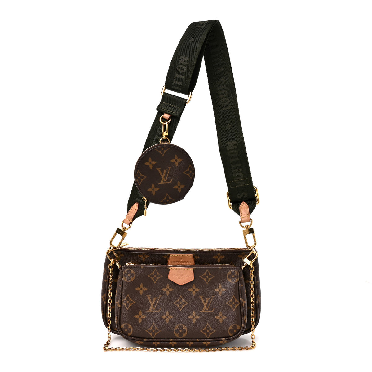 Monogram Multi Pochette Accessories Kaki