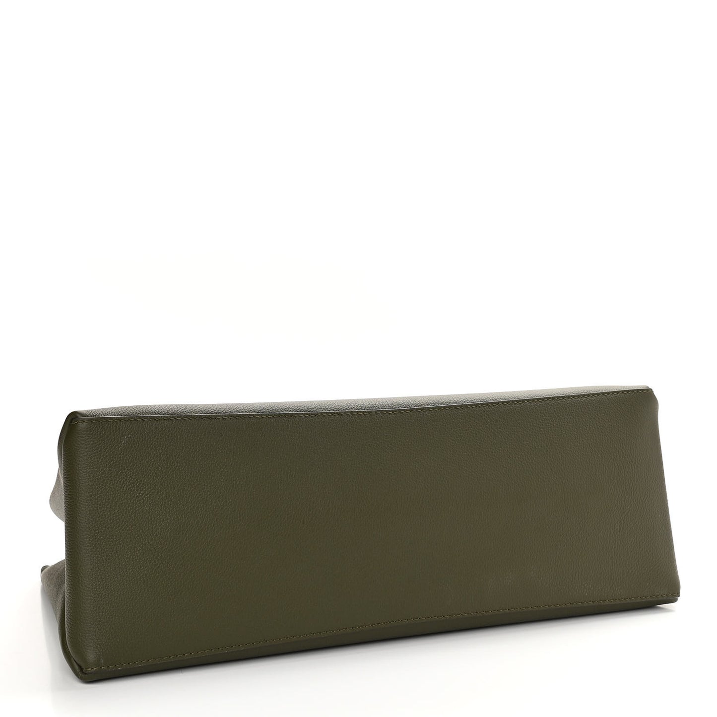 Grained Calfskin Lockme Shopper Kaki