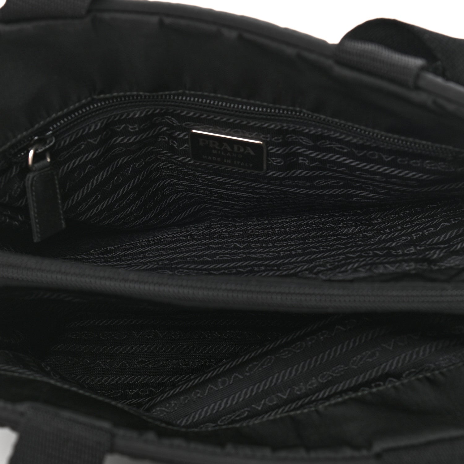 Prada Tessuto Nylon Briefcase Black 4 of 12