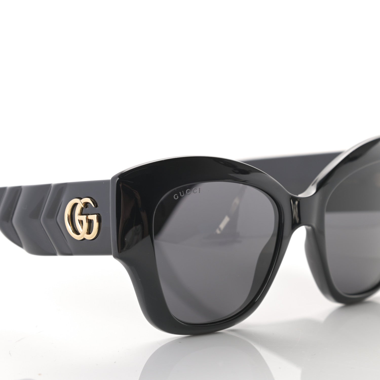 Gucci Acetate GG Butterfly Sunglasses GG0808S Black 7 of 8