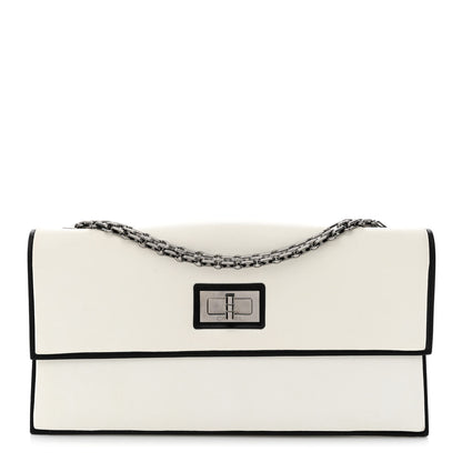 Chanel Lambskin Mademoiselle East West Flap White 1 of 11