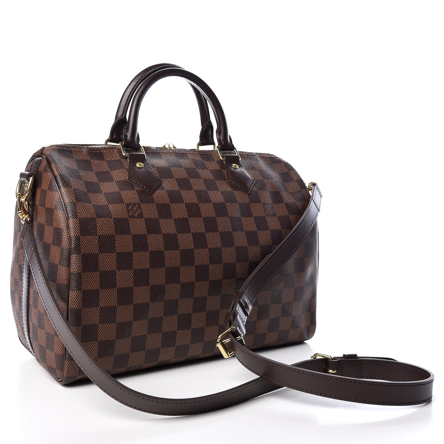Louis Vuitton Damier Ebene Speedy Bandouliere 30 3 of 9