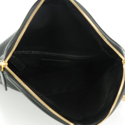 Alexander McQueen Grainy Calfskin Padlock Skull Clutch Black 5 of 7