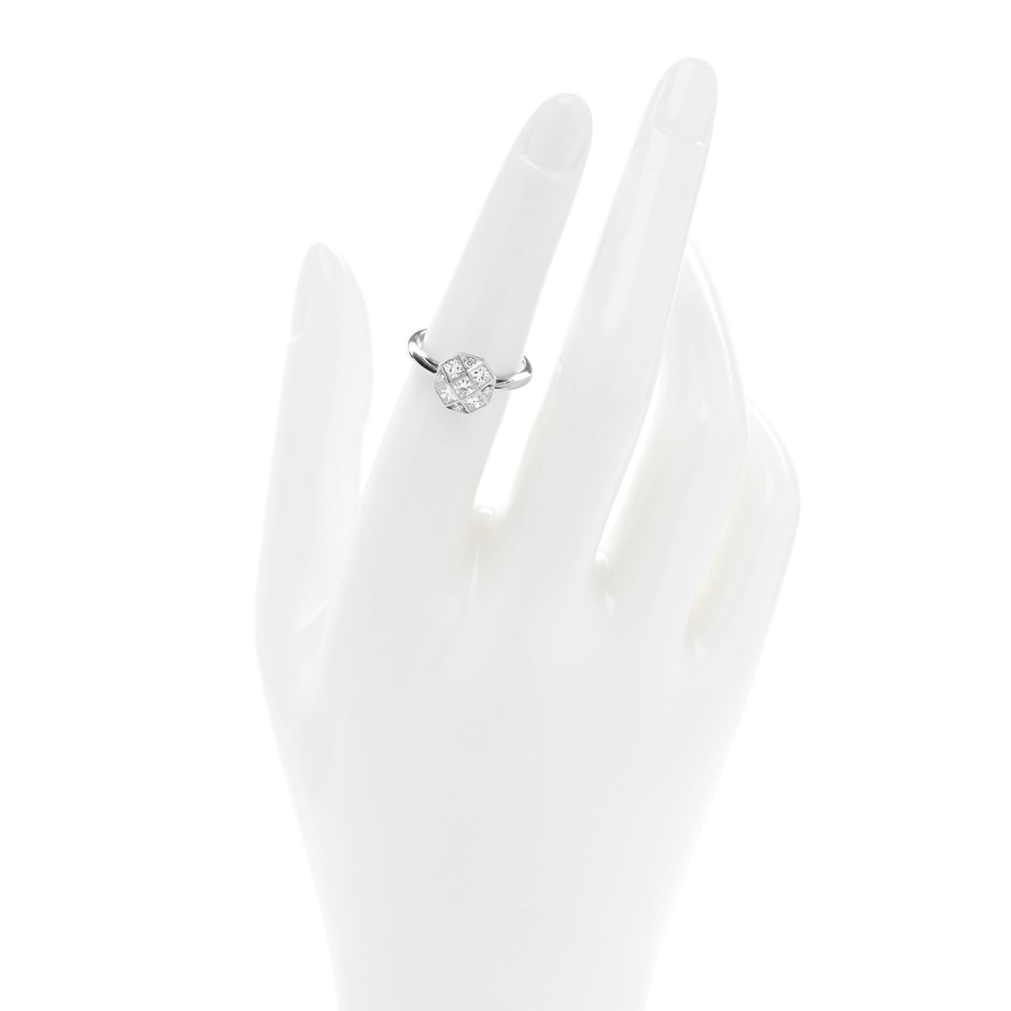 Platinum Diamond Mosaic Ring 52 6