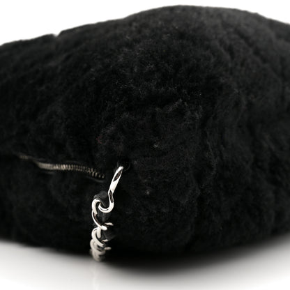 Chanel Shearling Lambskin CC Backpack Black 9 of 11