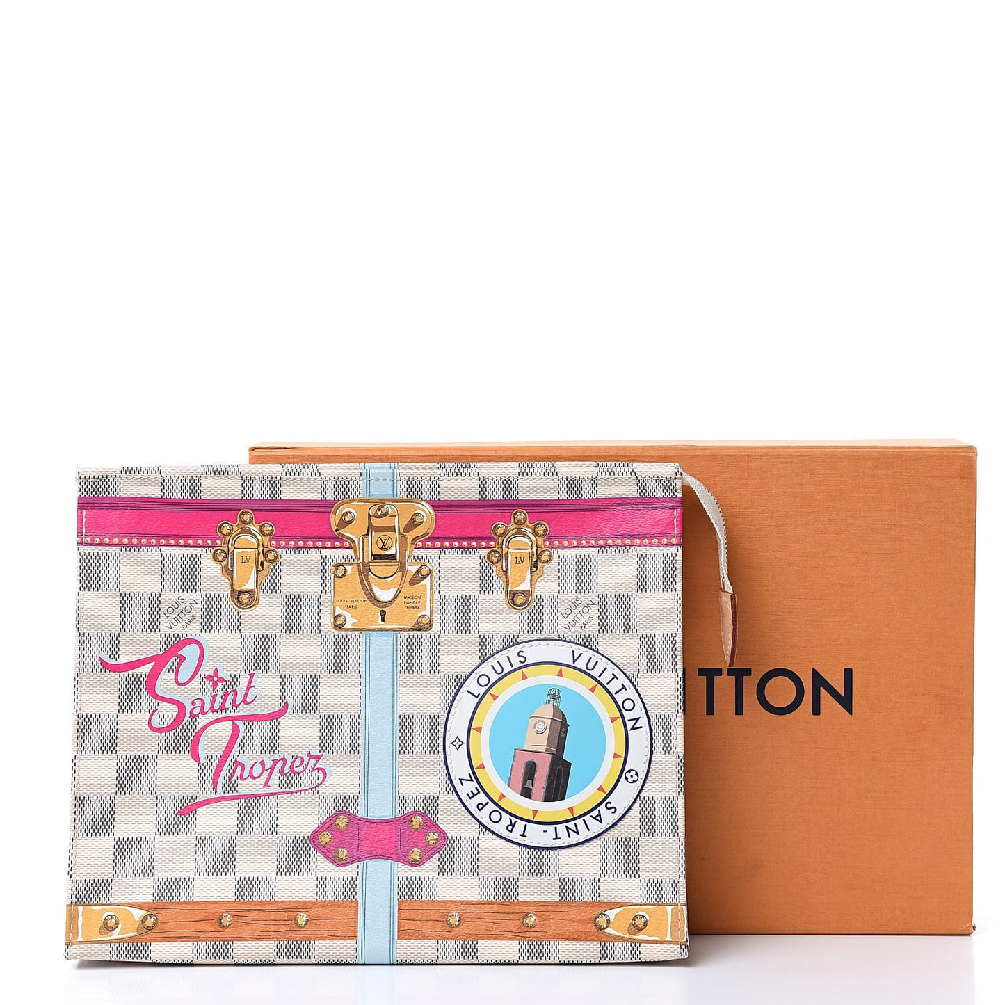 Damier Azur Summer Trunks Saint Tropez Toiletry Pouch 26
