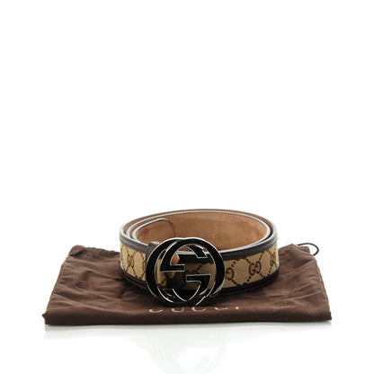 Gucci Monogram Interlocking G Belt 90 36 Brown 6 of 6