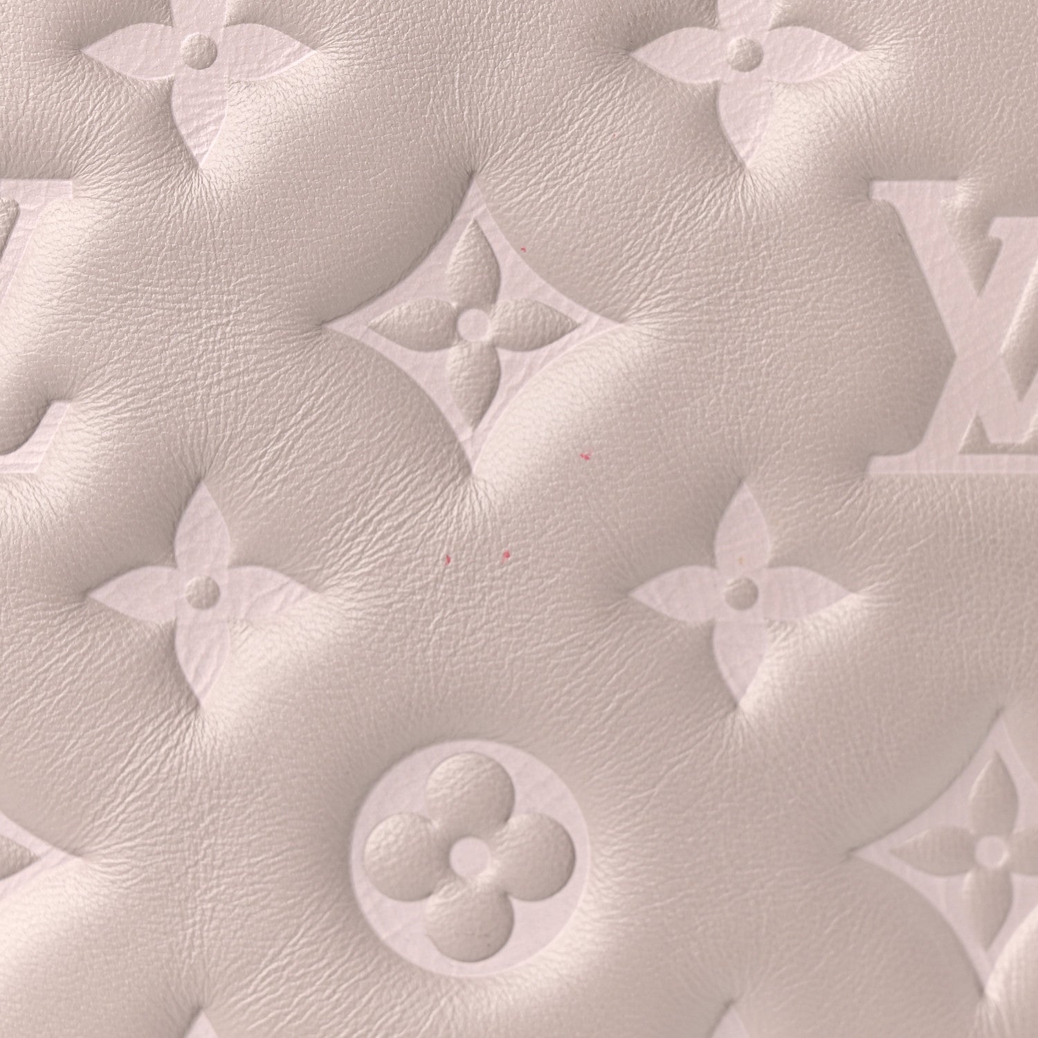 Louis Vuitton Lambskin Embossed Monogram Coussin MM Grey 22 of 27