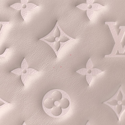 Louis Vuitton Lambskin Embossed Monogram Coussin MM Grey 22 of 27