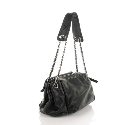 Chanel Lambskin Diamond Stitch Shoulder Bag Black 3 of 7