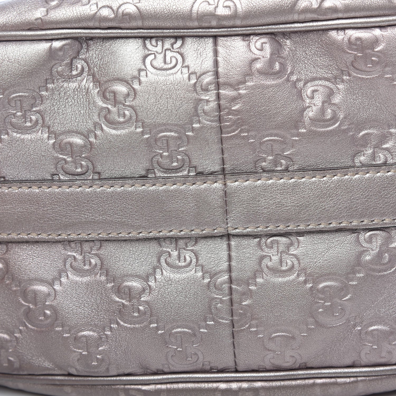 Gucci Metallic Guccissima Medium GG Twins Hobo Mauve 9 of 13