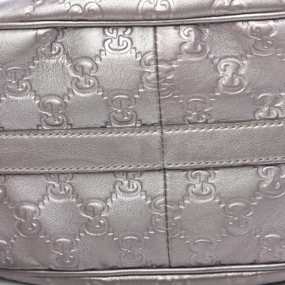 Gucci Metallic Guccissima Medium GG Twins Hobo Mauve 9 of 13