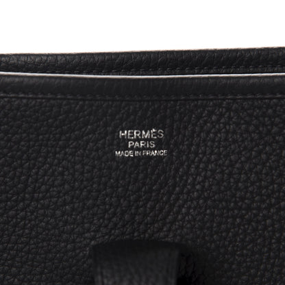 Hermes Taurillon Clemence Evelyne III GM Black 9 of 10
