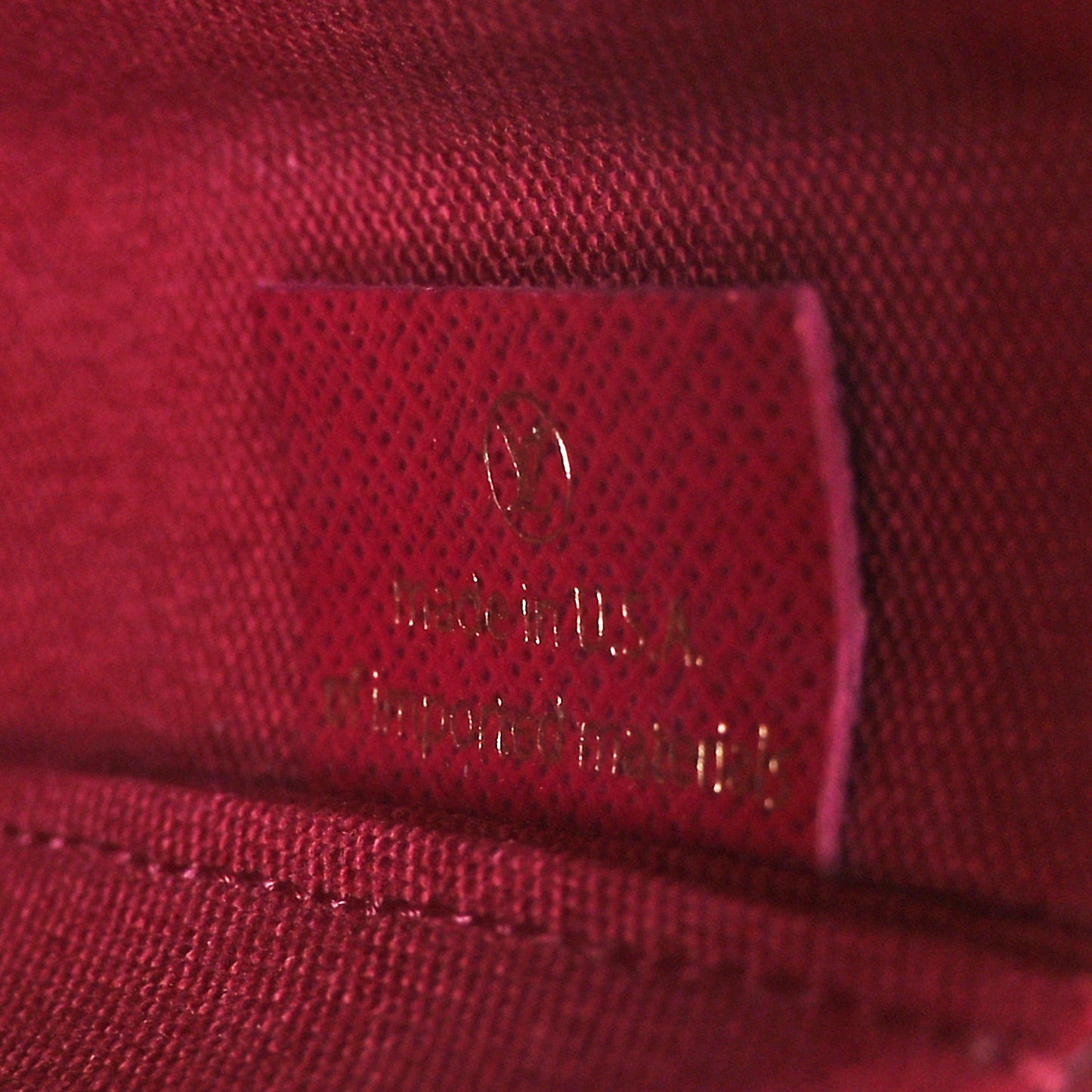 Monogram Pochette Felicie Chain Wallet Fuchsia