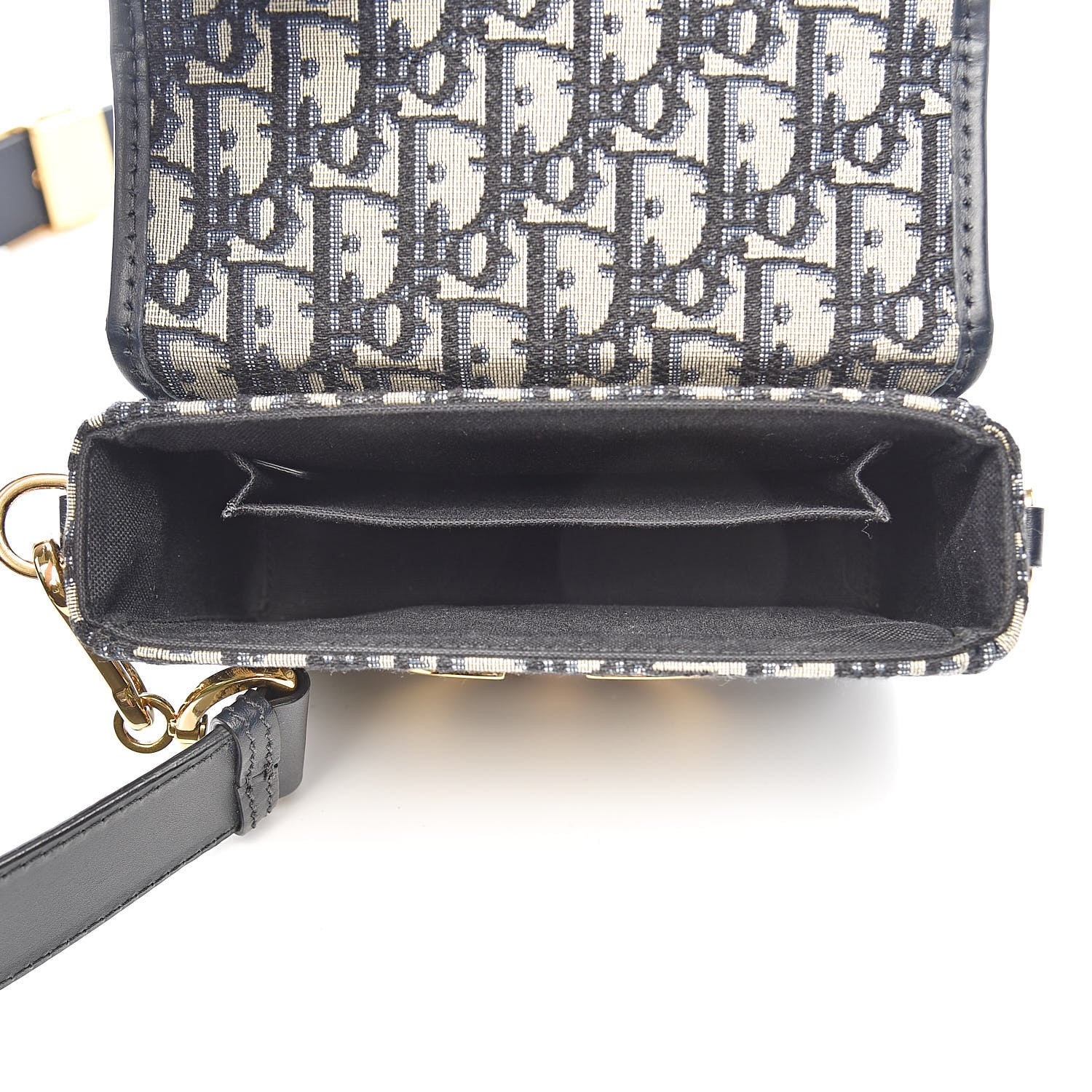 Christian Dior Oblique 30 Montaigne Box Bag Blue 5 of 12