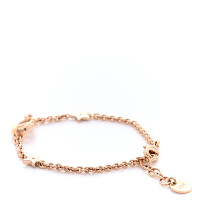 Christian Dior Metal Crystal Star CD Bracelet Gold 3 of 4
