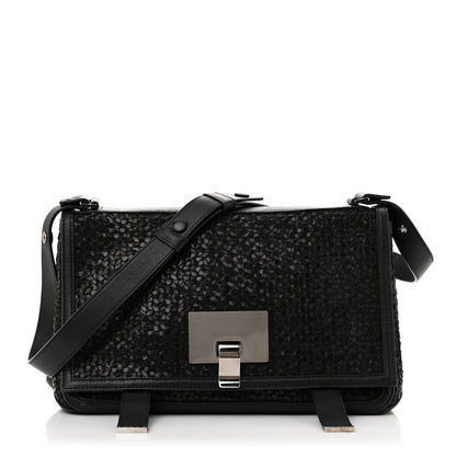 Proenza Schouler Calfskin Woven Small Lunch Bag Black 1 of 12