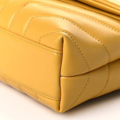 Saint Laurent Calfskin Y Quilted Monogram Toy Loulou Crossbody Bag Sunflower 10 of 10