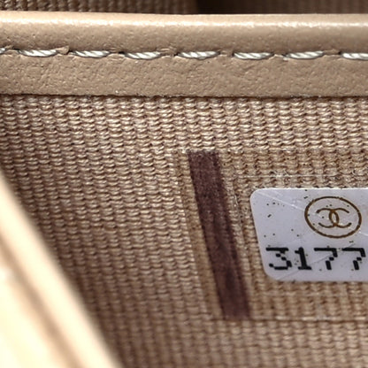 Chanel Caviar Quilted Large Gusset Flap Wallet Beige 8 of 9