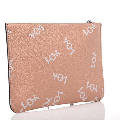 Christian Louboutin Calfskin Empire Loubicute Crazy Love Charms Clutch Latte 3 of 10