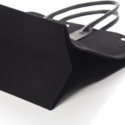 Saint Laurent Linen Calfskin Rive Gauche Tote Black 8 of 8